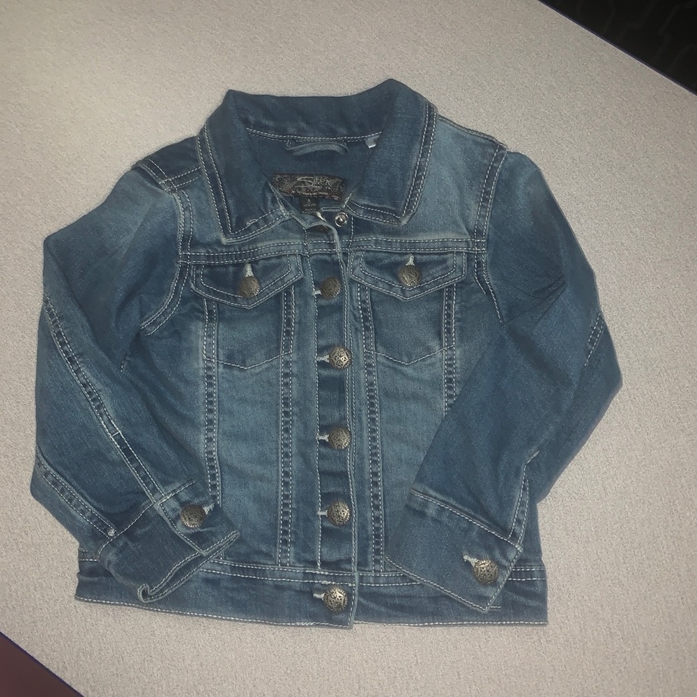 SILVER JEANS DENIM JACKET GIRLS SIZE 4